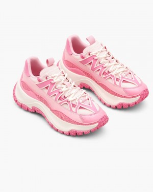 Basket Marc Jacobs The Colorblock Lazy Hiker Femme Rose Multicolore | 546XHTJUK