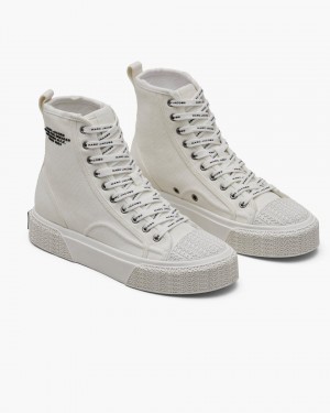 Basket Marc Jacobs The High Top Sneaker Femme Blanche | 768JWDHAI