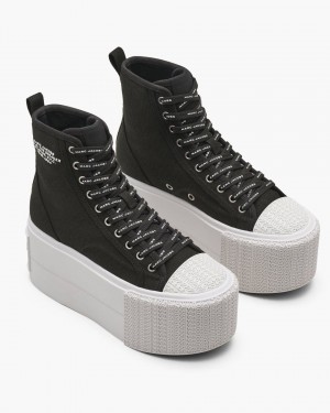 Basket Marc Jacobs The Platform High Top Sneaker Femme Noir | 682KARTWB