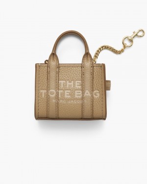 Charms Marc Jacobs The Nano Tote Bag Charm Femme Marron | 416DQFATI