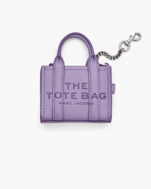 Charms Marc Jacobs The Nano Tote Bag Charm Femme Violette | 735MDKCBZ