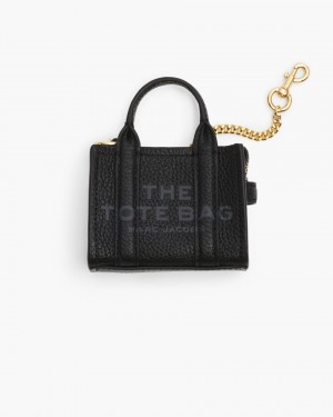 Charms Marc Jacobs The Nano Tote Bag Charm Femme Noir | 946KJWBIL