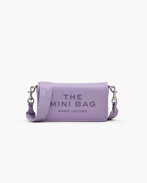 Grands Portefeuilles Marc Jacobs The Leather Mini Bag Femme Violette | 148XNUAQE