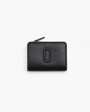 Petits Portefeuilles Marc Jacobs The Covered J Marc Mini Compact Wallet Femme Noir | 413IYKDQO