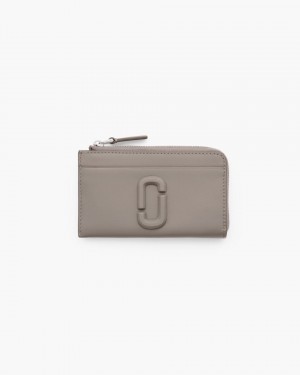 Petits Portefeuilles Marc Jacobs The Covered J Marc Top Zip Multi Wallet Femme Cement | 607YWZUMB