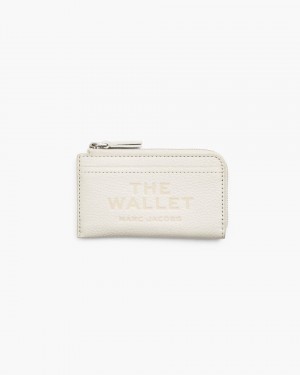 Petits Portefeuilles Marc Jacobs The Leather Top Zip Multi Wallet Femme Cotton | 829IFUEWR
