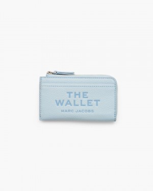 Petits Portefeuilles Marc Jacobs The Leather Top Zip Multi Wallet Femme Bleu | 902PFCEUK