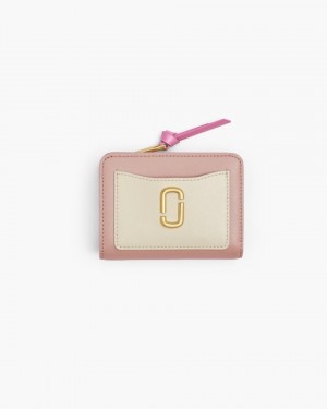 Petits Portefeuilles Marc Jacobs The Utility Snapshot Mini Compact Wallet Femme Rose Multicolore | 185EYWXMI