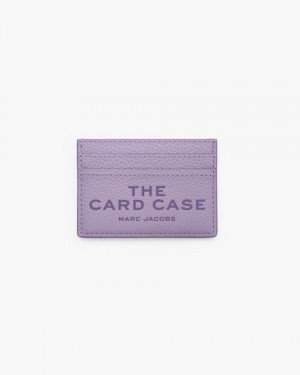 Porte Cartes Marc Jacobs The Leather Card Case Femme Violette | 578EDUGTS