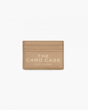 Porte Cartes Marc Jacobs The Leather Card Case Femme Marron | 615GJZYFD