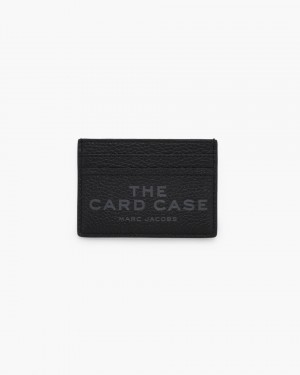 Porte Cartes Marc Jacobs The Leather Card Case Femme Noir | 824FVEQBW