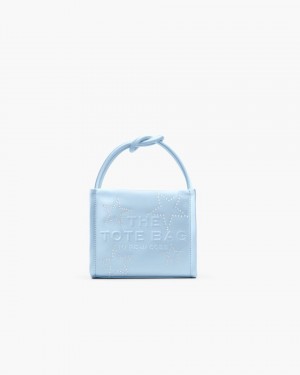 Sac Mini Marc Jacobs The Star Satin Mini Tote Bag Femme Bleu | 034DIYKGB
