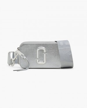 Sac Snapshot Marc Jacobs The Metallic Snapshot Femme Argent | 130XCWDEM