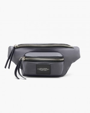 Sacs à Dos Marc Jacobs The Biker Nylon Belt Bag Femme Grise Foncé | 536PKLUHQ