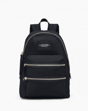 Sacs à Dos Marc Jacobs The Biker Nylon Large Backpack Femme Noir | 497LRJBGP
