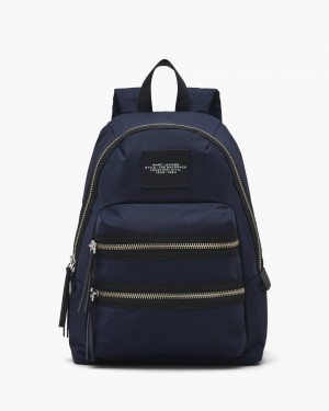 Sacs à Dos Marc Jacobs The Biker Nylon Large Backpack Femme Bleu | 165YOMHLZ
