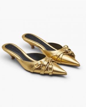 Talons Marc Jacobs The Emma Kitten Heel Femme Doré | 415GUJMAB