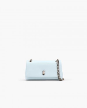 The Dual Bag Marc Jacobs The Dual Chain Wallet Femme Bleu | 802DFBNJM