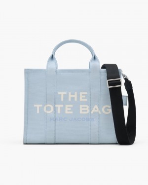 The Tote Bag Marc Jacobs The Canvas Medium Tote Bag Femme Bleu | 183OBNGIU