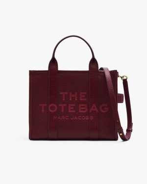 The Tote Bag Marc Jacobs The Leather Medium Tote Bag Femme Rose | 785WNVZQO