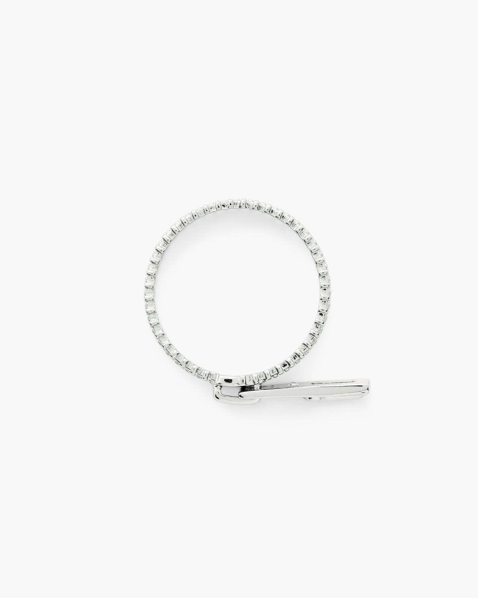 Bagues Marc Jacobs J Marc Zipper Ring Femme Argent | 567LGXSRE