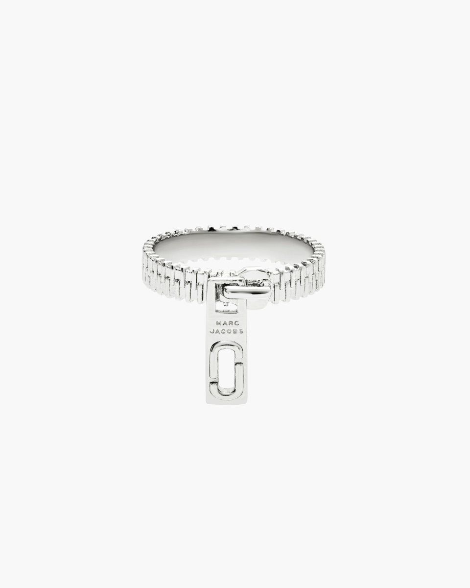 Bagues Marc Jacobs J Marc Zipper Ring Femme Argent | 567LGXSRE