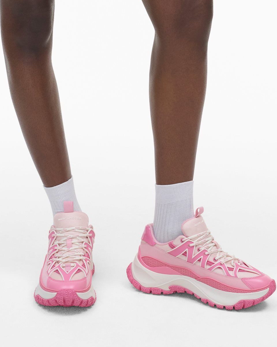 Basket Marc Jacobs The Colorblock Lazy Hiker Femme Rose Multicolore | 546XHTJUK
