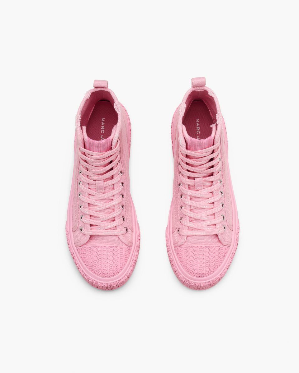 Basket Marc Jacobs The High Top Sneaker Femme Rose | 489KZYIBW
