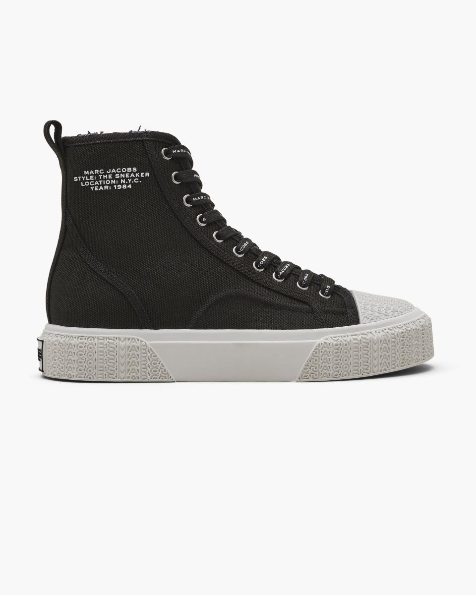 Basket Marc Jacobs The High Top Sneaker Femme Noir | 617LPHCMW