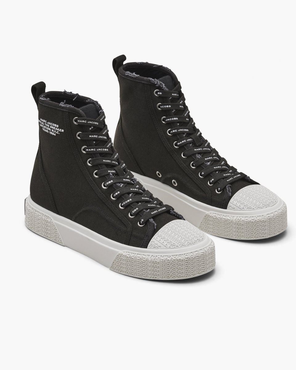 Basket Marc Jacobs The High Top Sneaker Femme Noir | 617LPHCMW