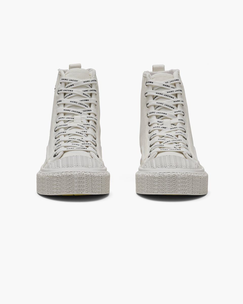 Basket Marc Jacobs The High Top Sneaker Femme Blanche | 768JWDHAI