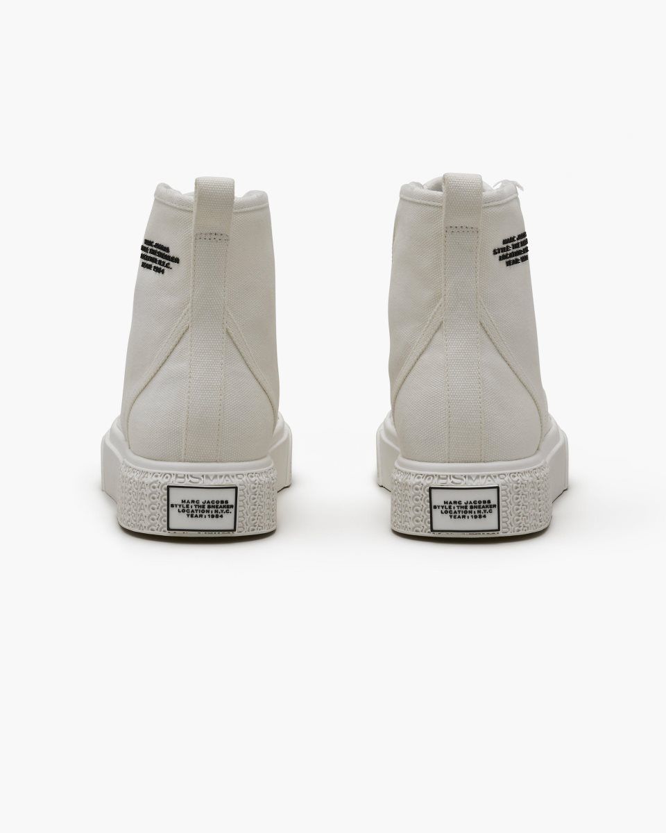 Basket Marc Jacobs The High Top Sneaker Femme Blanche | 768JWDHAI