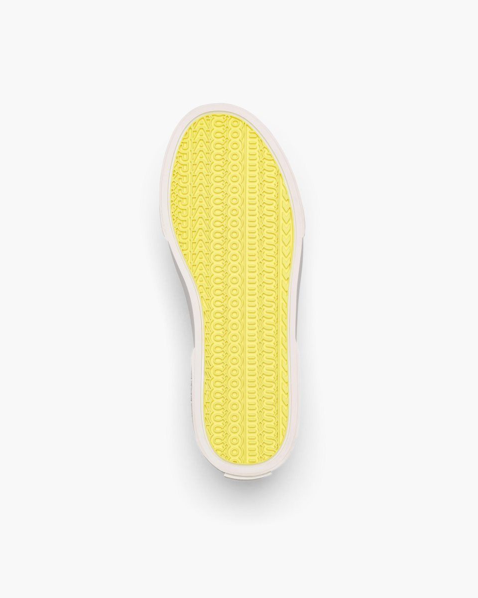 Basket Marc Jacobs The Leather Sneaker Femme Blanche | 062ZHNTRC