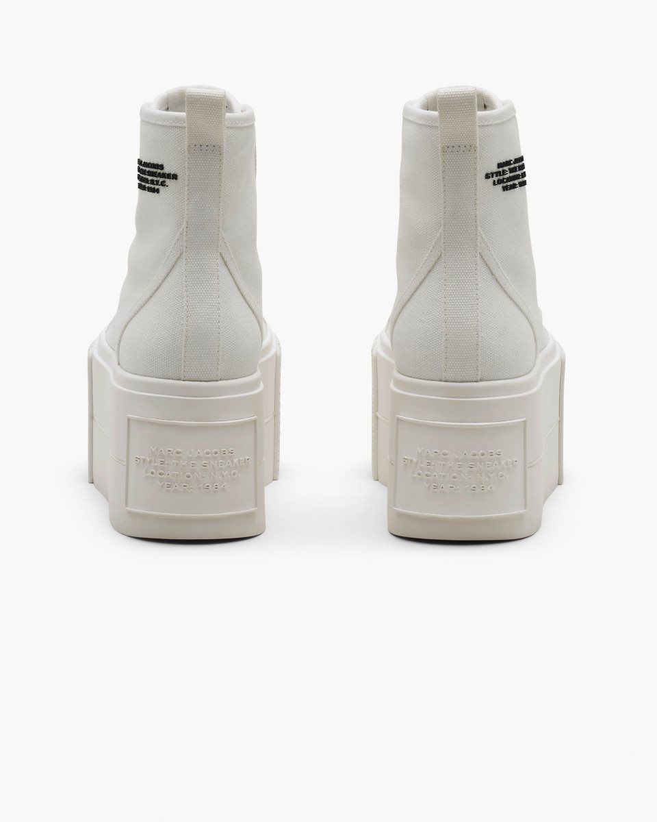 Basket Marc Jacobs The Platform High Top Sneaker Femme Blanche | 318USZOWG