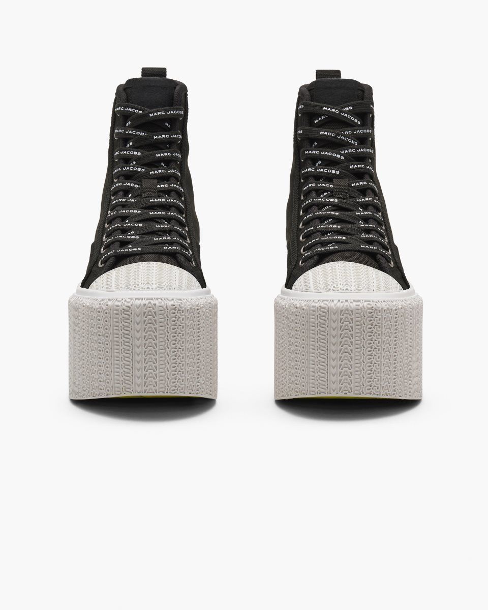 Basket Marc Jacobs The Platform High Top Sneaker Femme Noir | 682KARTWB