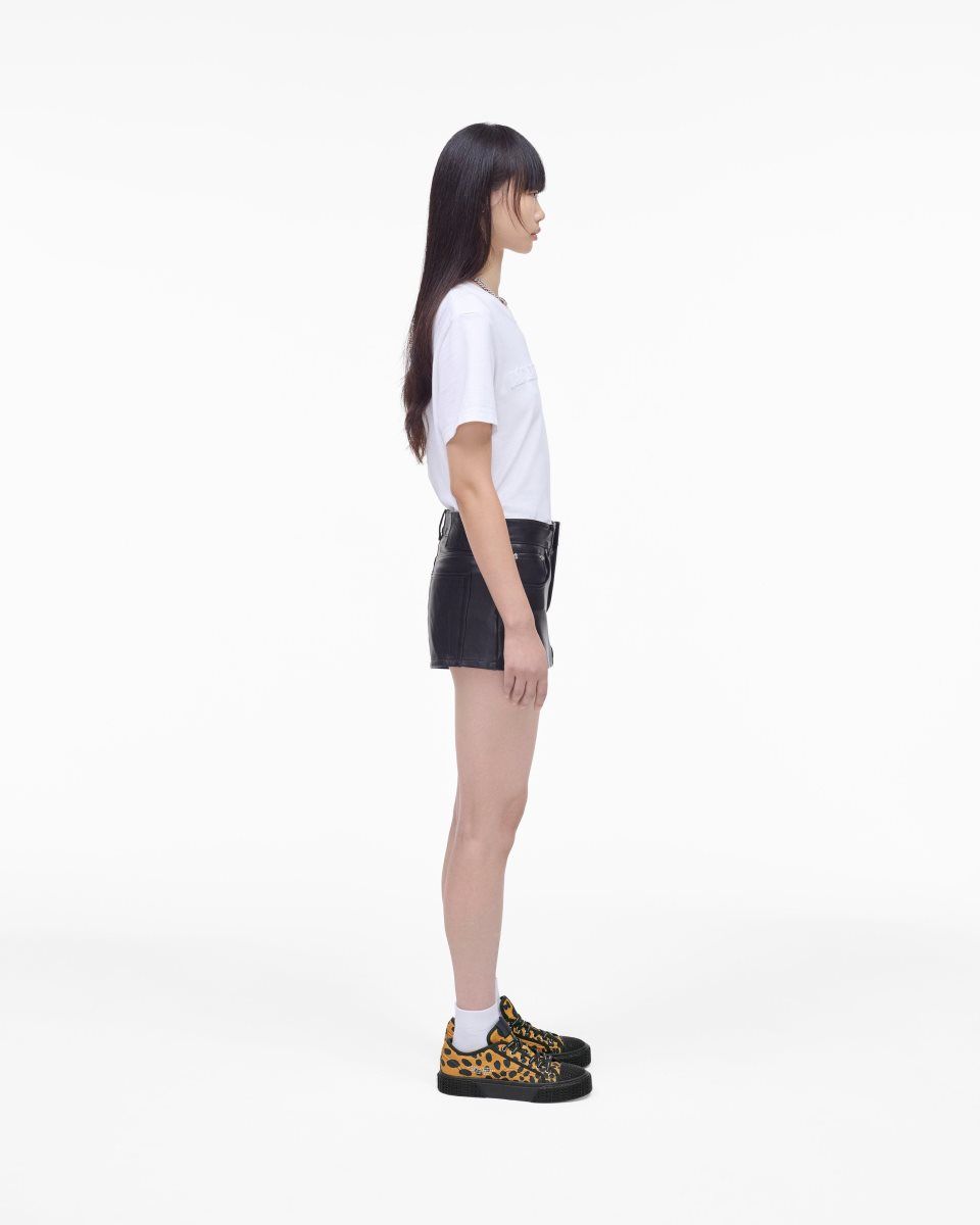Basket Marc Jacobs The Printed Canvas Sneaker Femme Noir Multicolore | 610YUCVZK