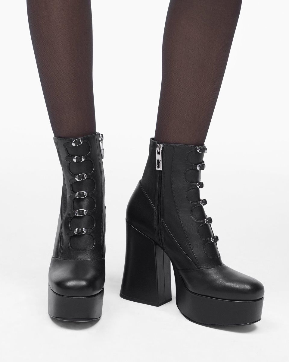 Botte Marc Jacobs The Kiki Stretch Ankle Boot Femme Noir | 346DMNIRJ