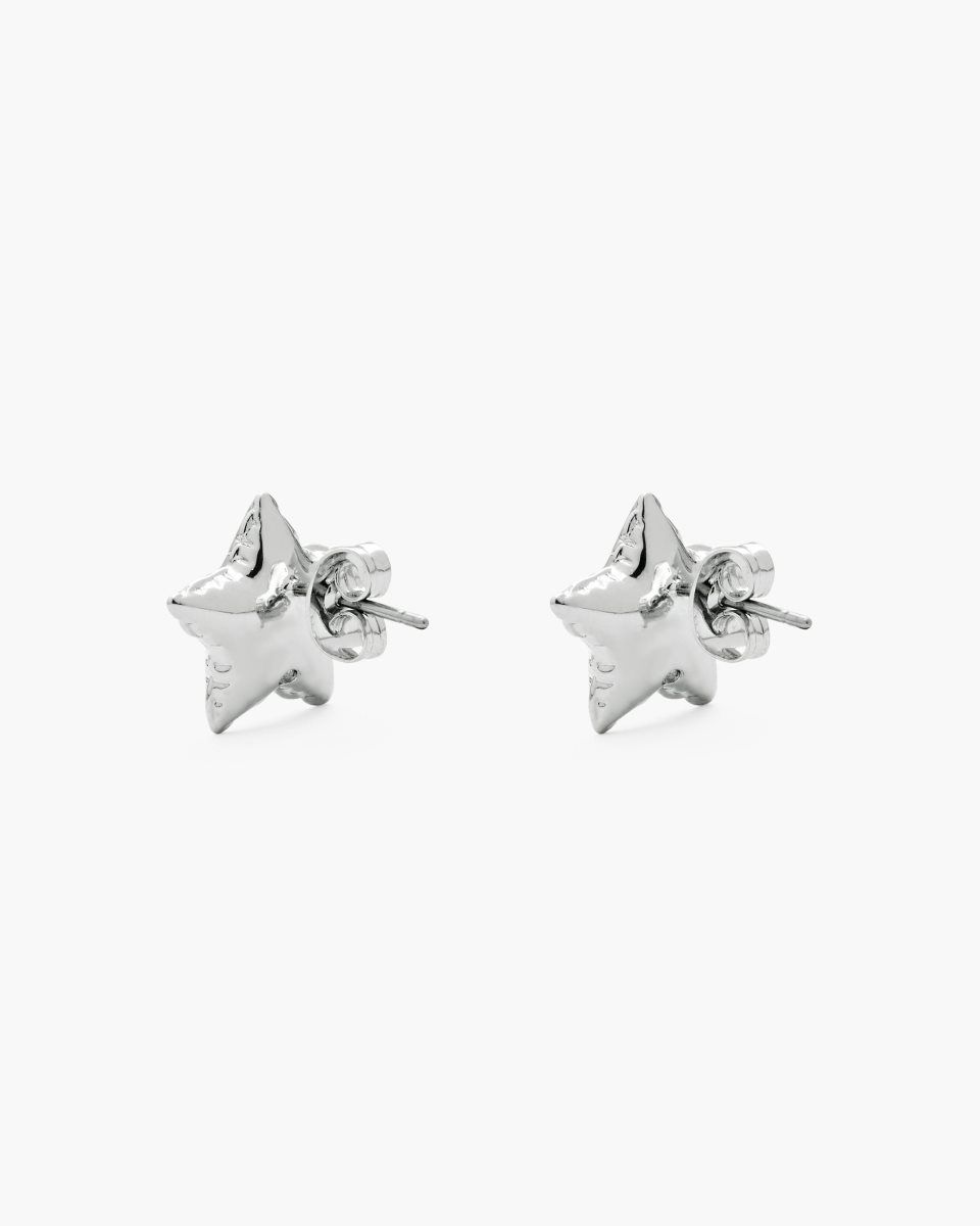 Boucles d'Oreilles Marc Jacobs Balloon Star Earrings Femme Argent Clair | 690BGWNOI
