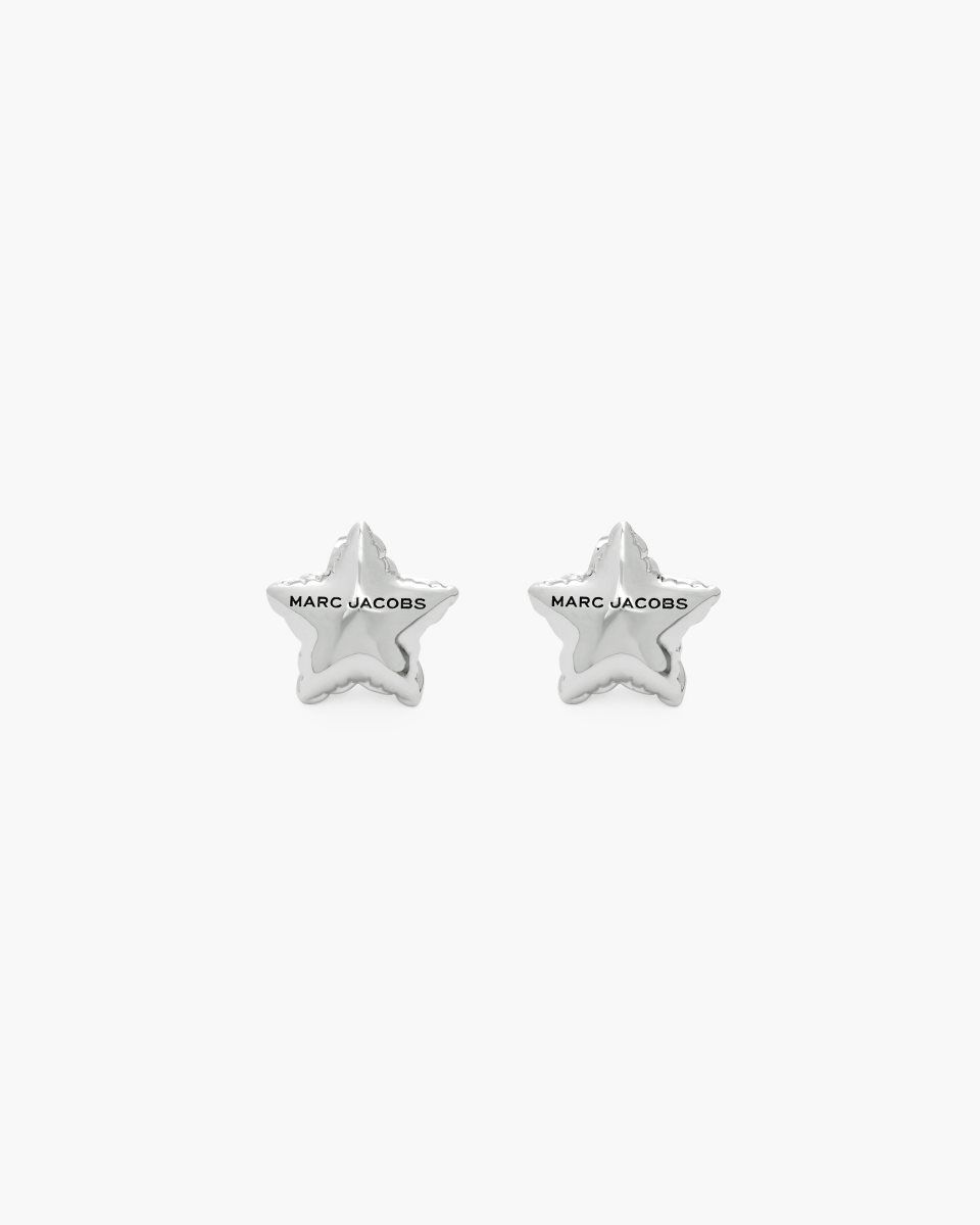 Boucles d\'Oreilles Marc Jacobs Balloon Star Earrings Femme Argent Clair | 690BGWNOI
