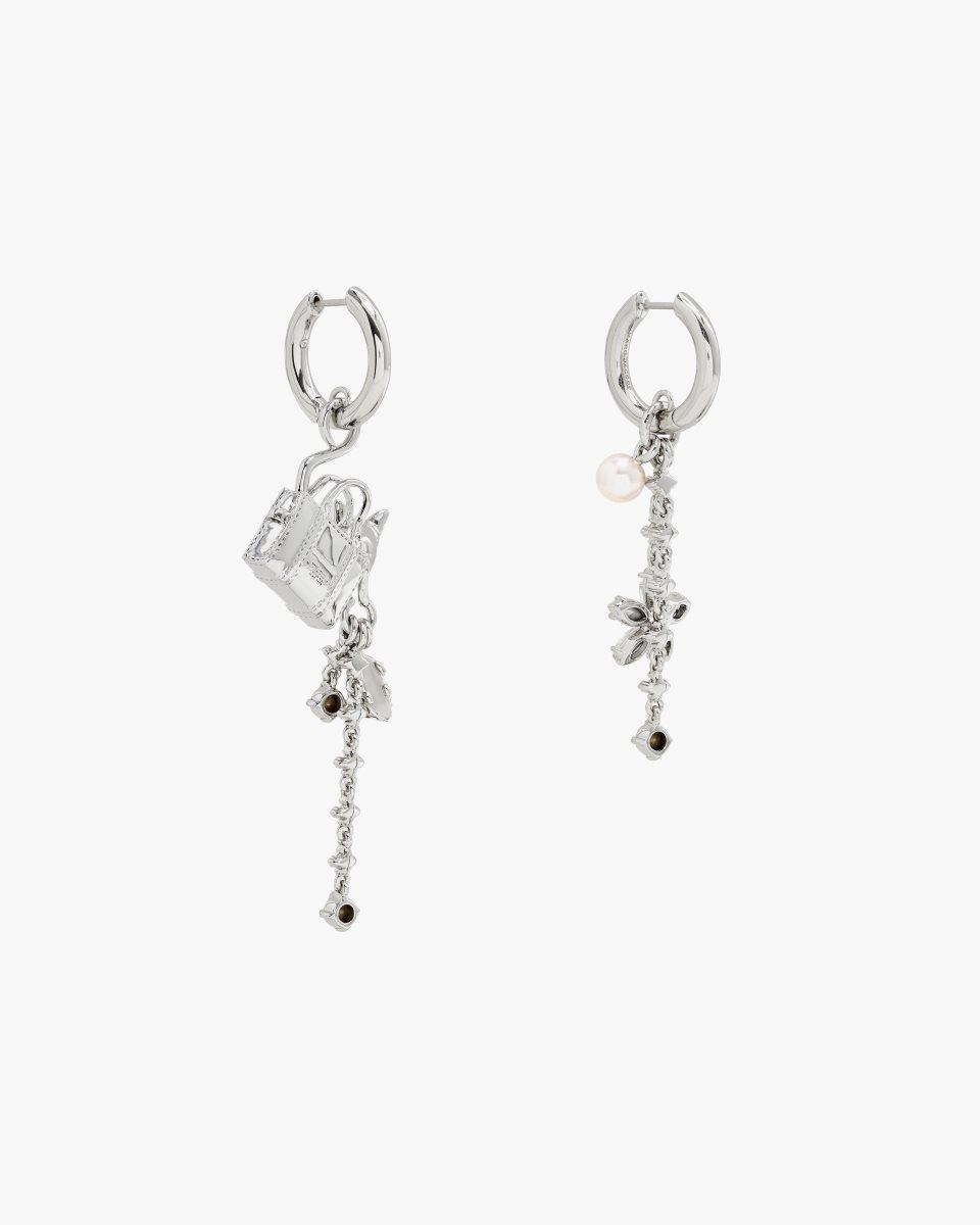 Boucles d'Oreilles Marc Jacobs Cats Out Of The Bag Earrings Femme Argent | 751XEBFCD