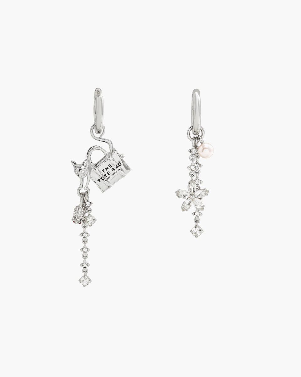 Boucles d\'Oreilles Marc Jacobs Cats Out Of The Bag Earrings Femme Argent | 751XEBFCD