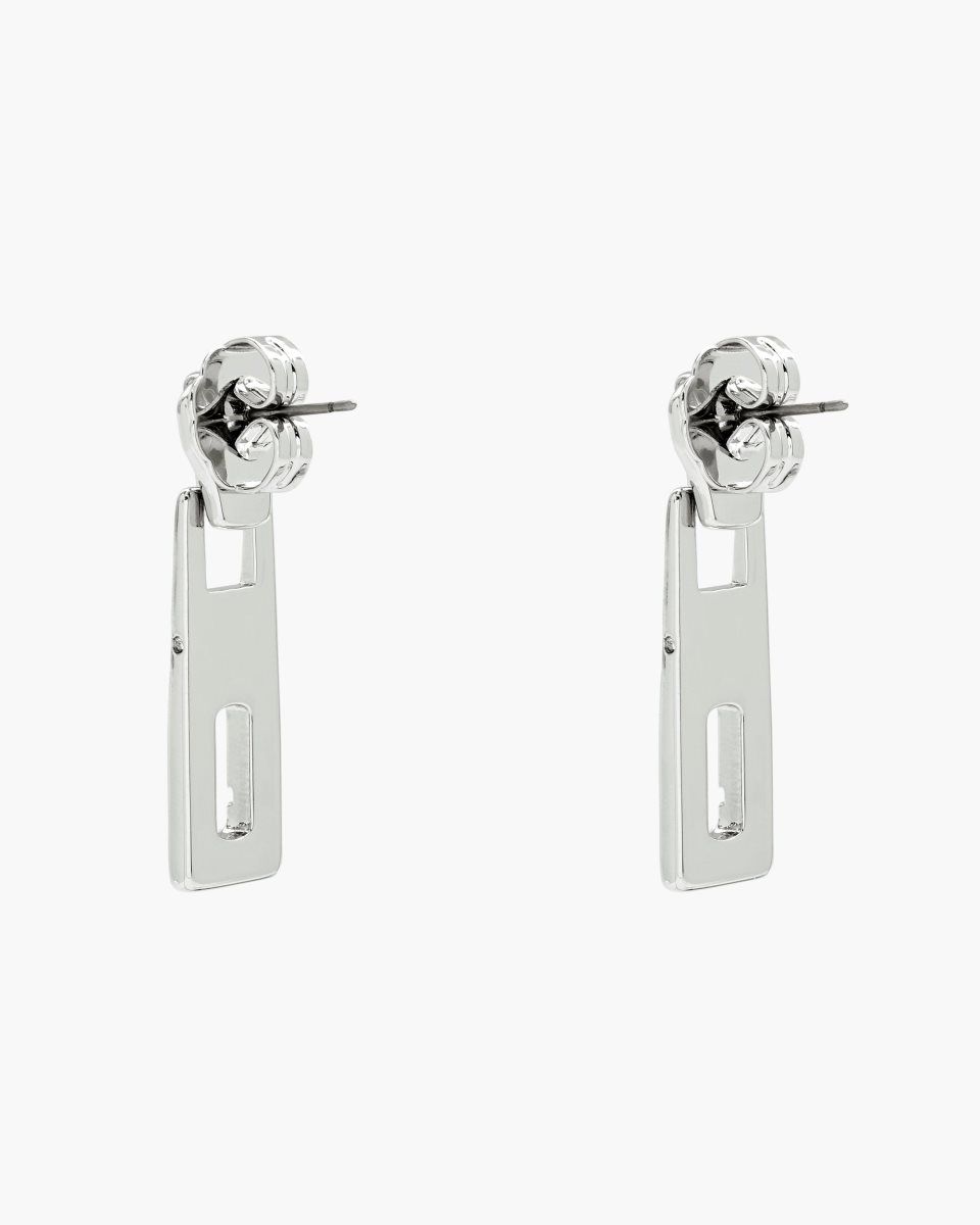 Boucles d'Oreilles Marc Jacobs J Marc Zipper Earrings Femme Argent | 193LZONHQ