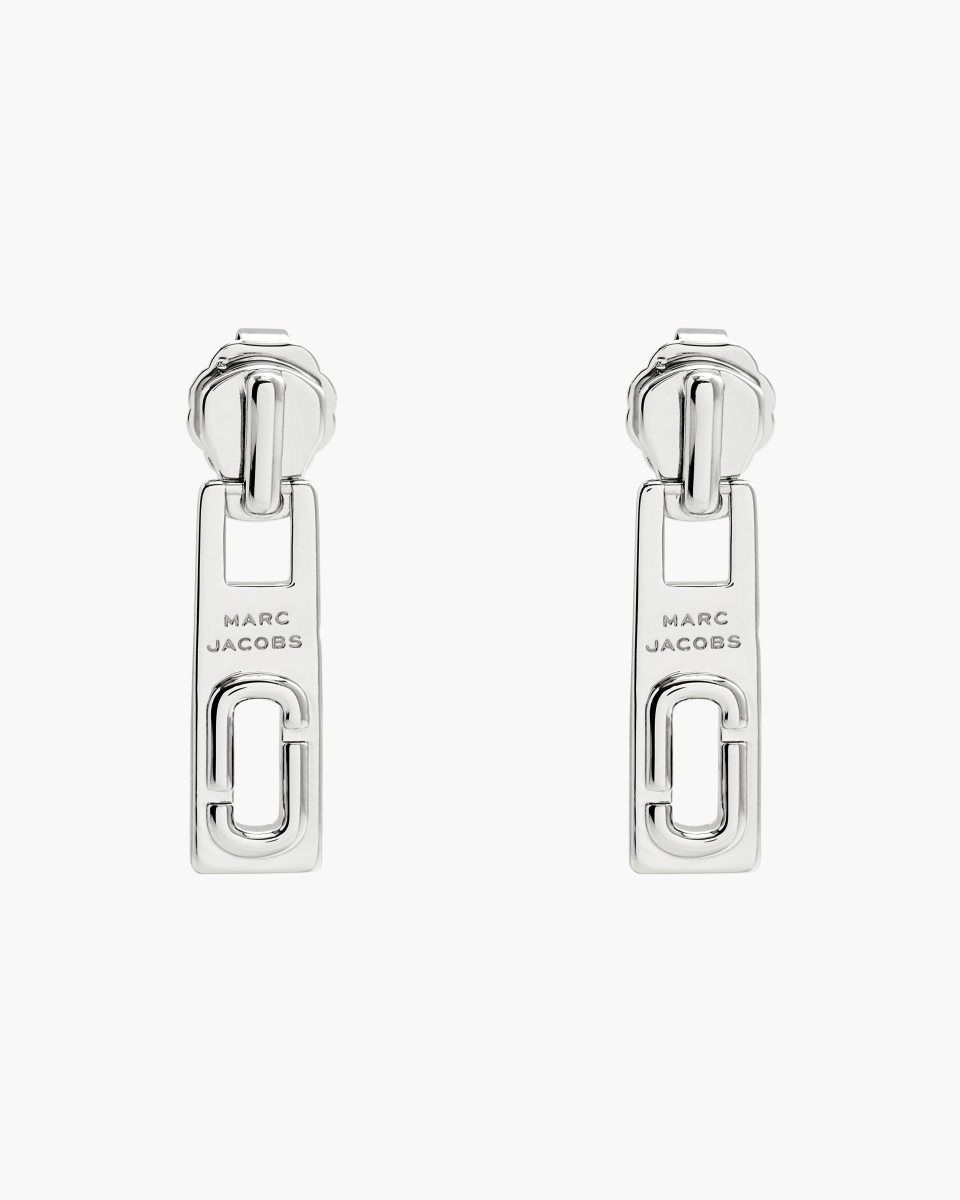 Boucles d\'Oreilles Marc Jacobs J Marc Zipper Earrings Femme Argent | 193LZONHQ