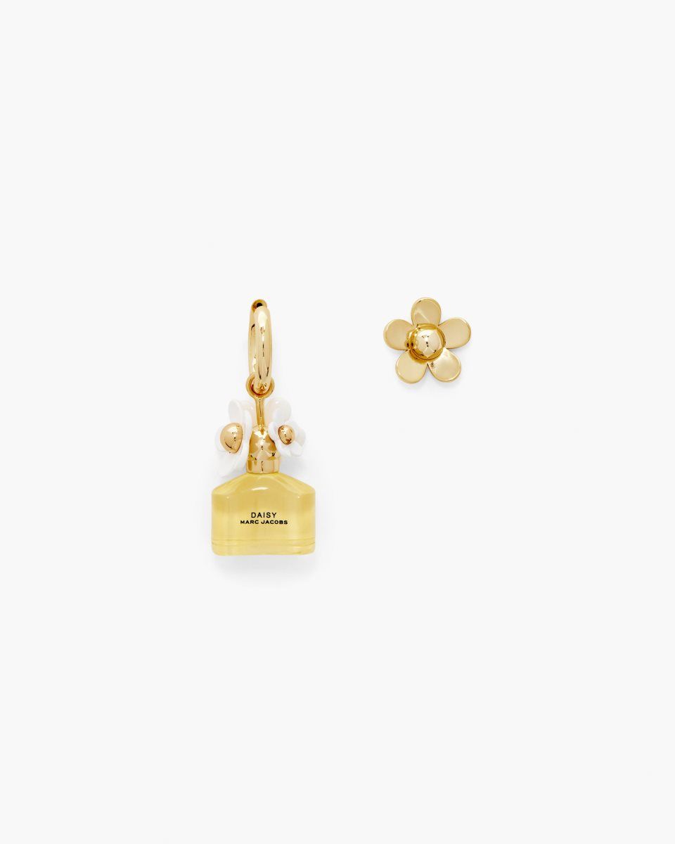 Boucles d\'Oreilles Marc Jacobs Mini Icon Daisy Earrings Femme Doré Jaune Multicolore | 468MVAPEQ