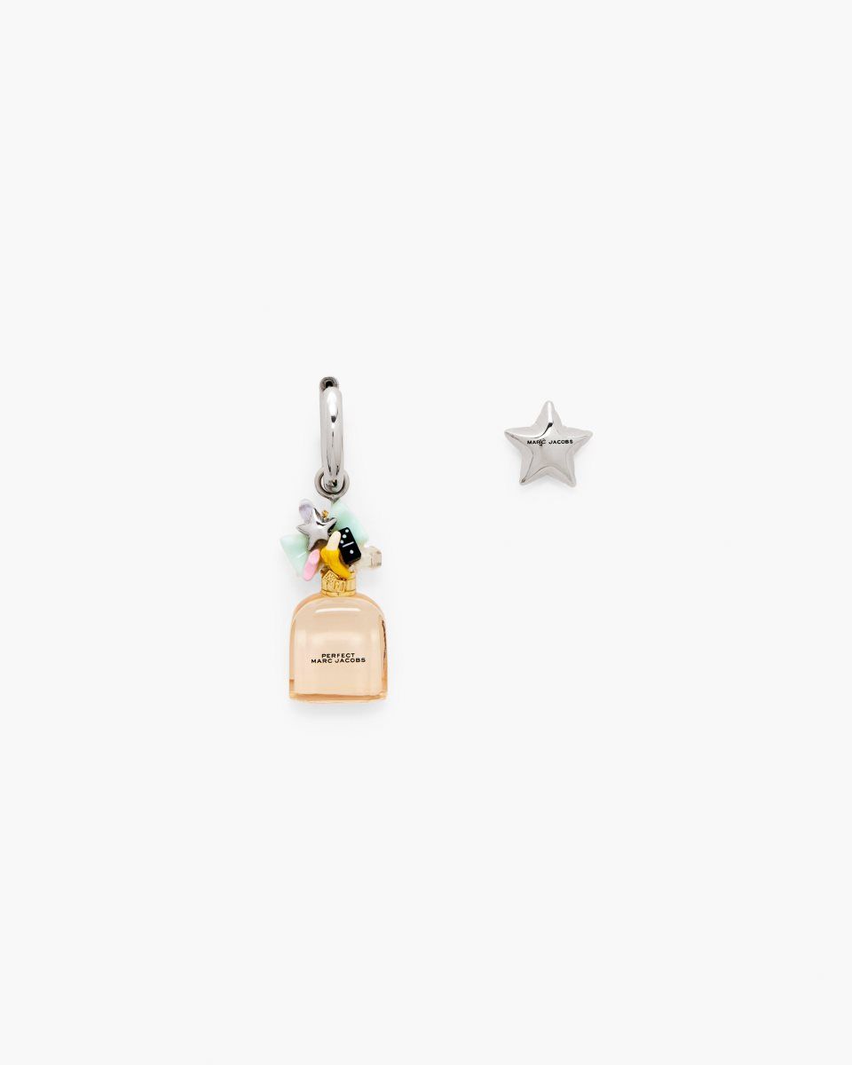 Boucles d\'Oreilles Marc Jacobs Mini Icon Perfect Earrings Femme Argent Rose Multicolore | 541AUPTNX