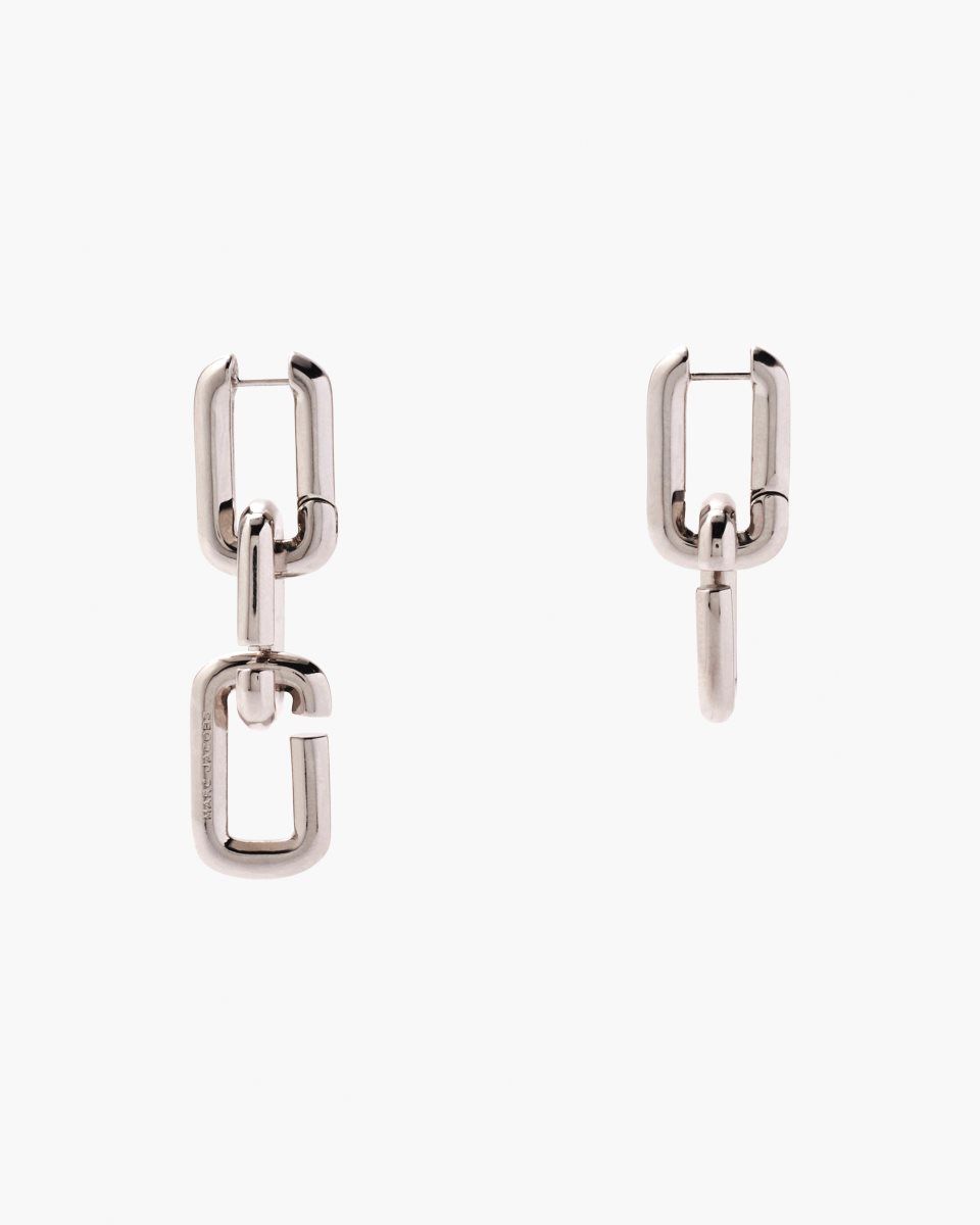 Boucles d'Oreilles Marc Jacobs The J Marc Chain Link Earrings Femme Argent | 184NPSLKB
