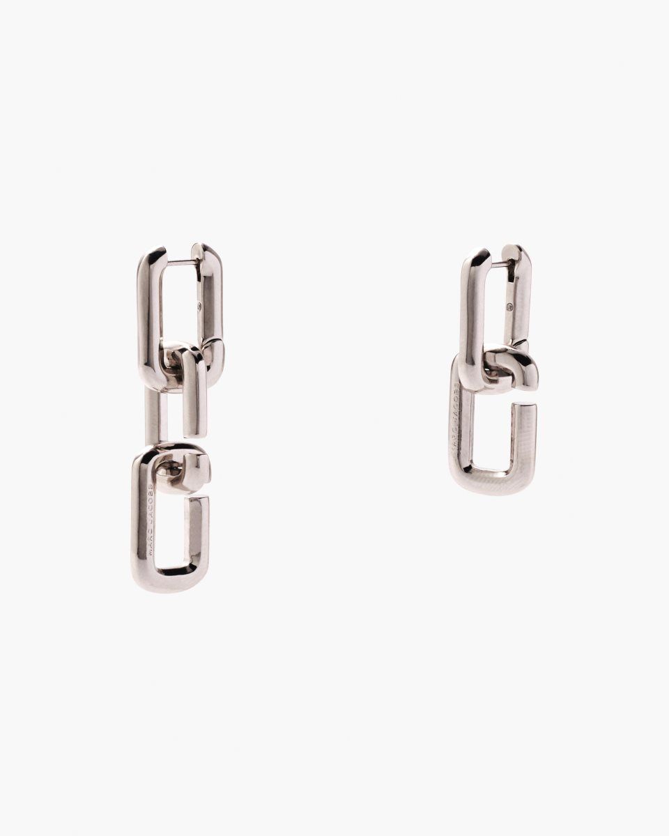 Boucles d\'Oreilles Marc Jacobs The J Marc Chain Link Earrings Femme Argent | 184NPSLKB
