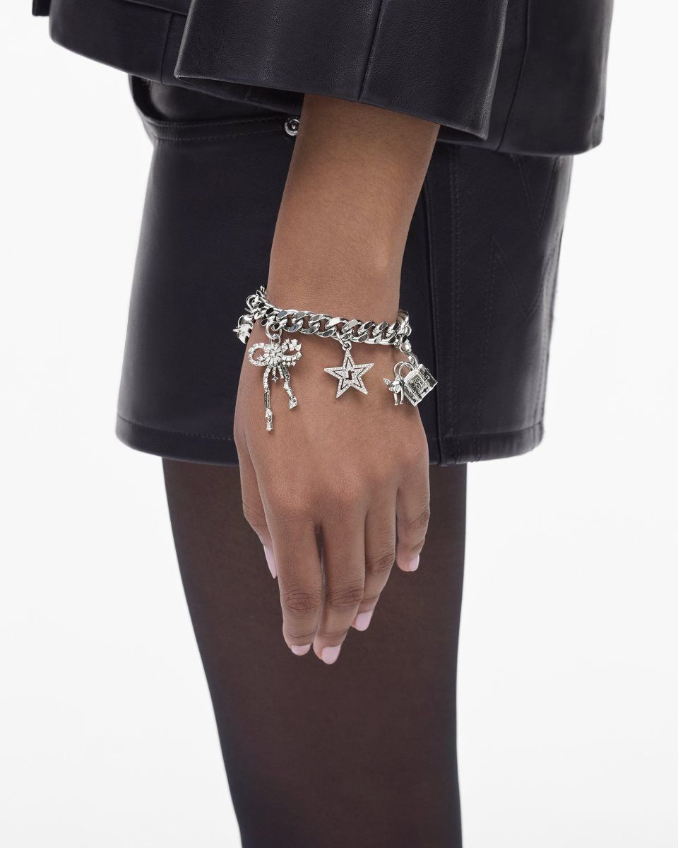 Bracelets Marc Jacobs Cats Out Of The Bag Charm Bracelet Femme Argent | 823KHGJXM
