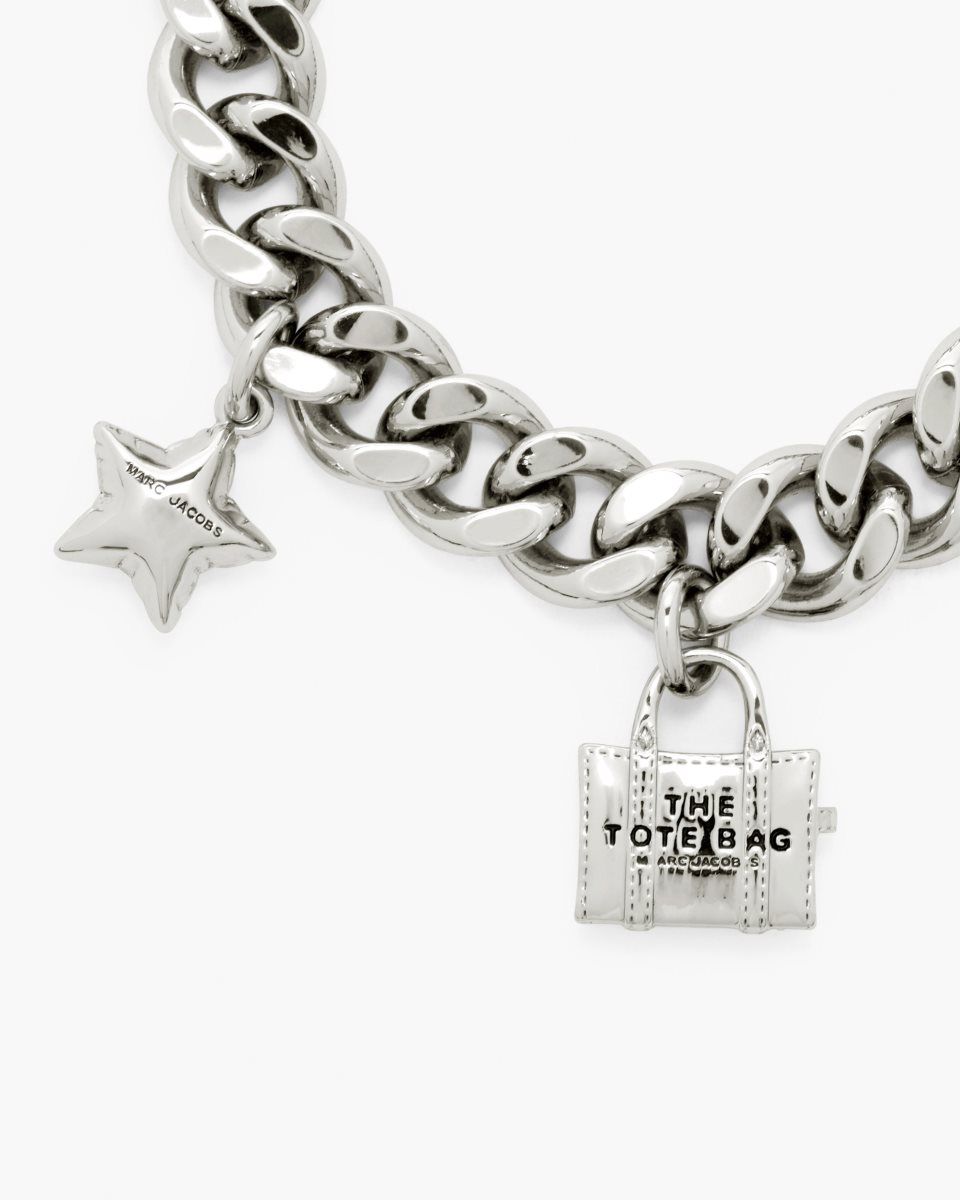 Bracelets Marc Jacobs The Mini Icon Charm Bracelet Femme Argent Clair | 720JTIDCK