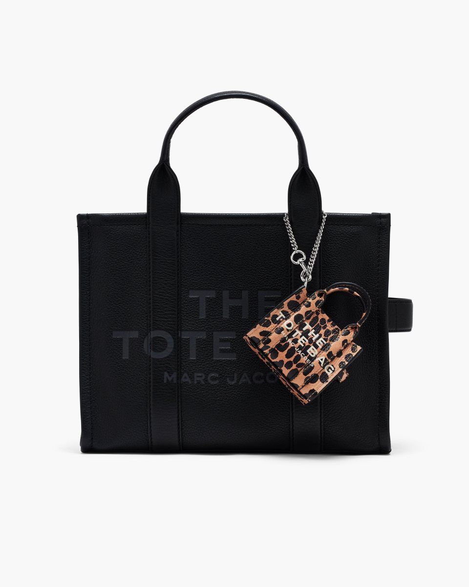 Charms Marc Jacobs The Cheetah Nano Tote Charm Femme Noir Multicolore | 490XOWKUA